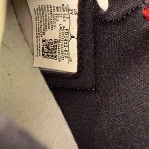 Jordan Red and Black Sneakers